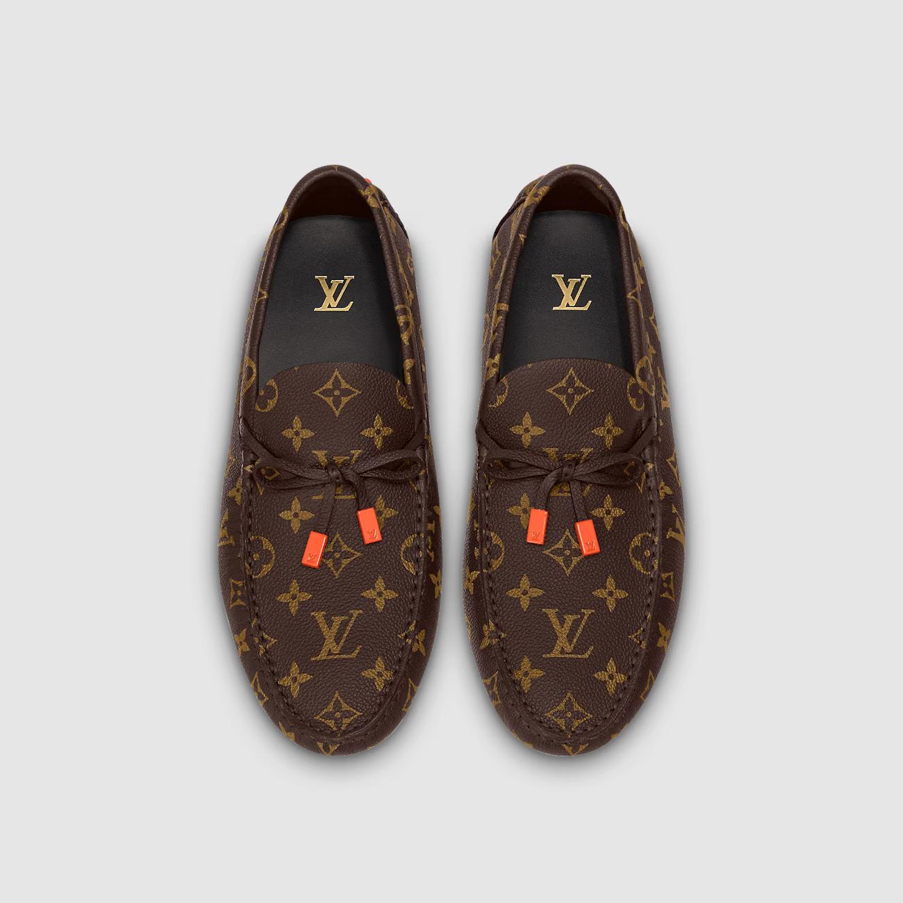 Giày Louis Vuitton Driver Mocassin Nâu